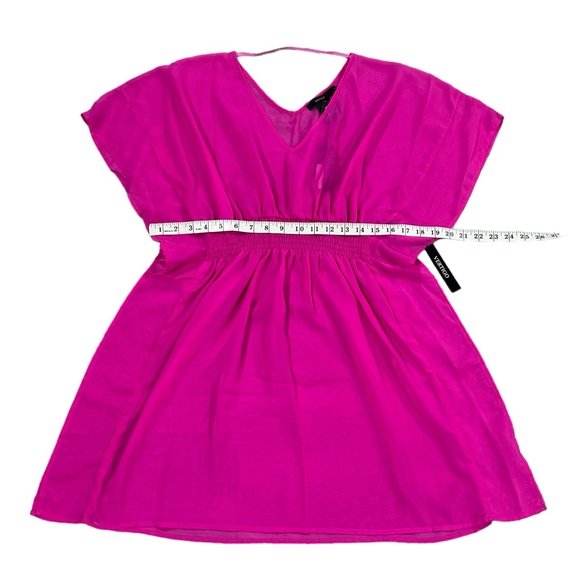 Vertigo Pink Chiffon Kimono Coverup - Picture 5 of 6